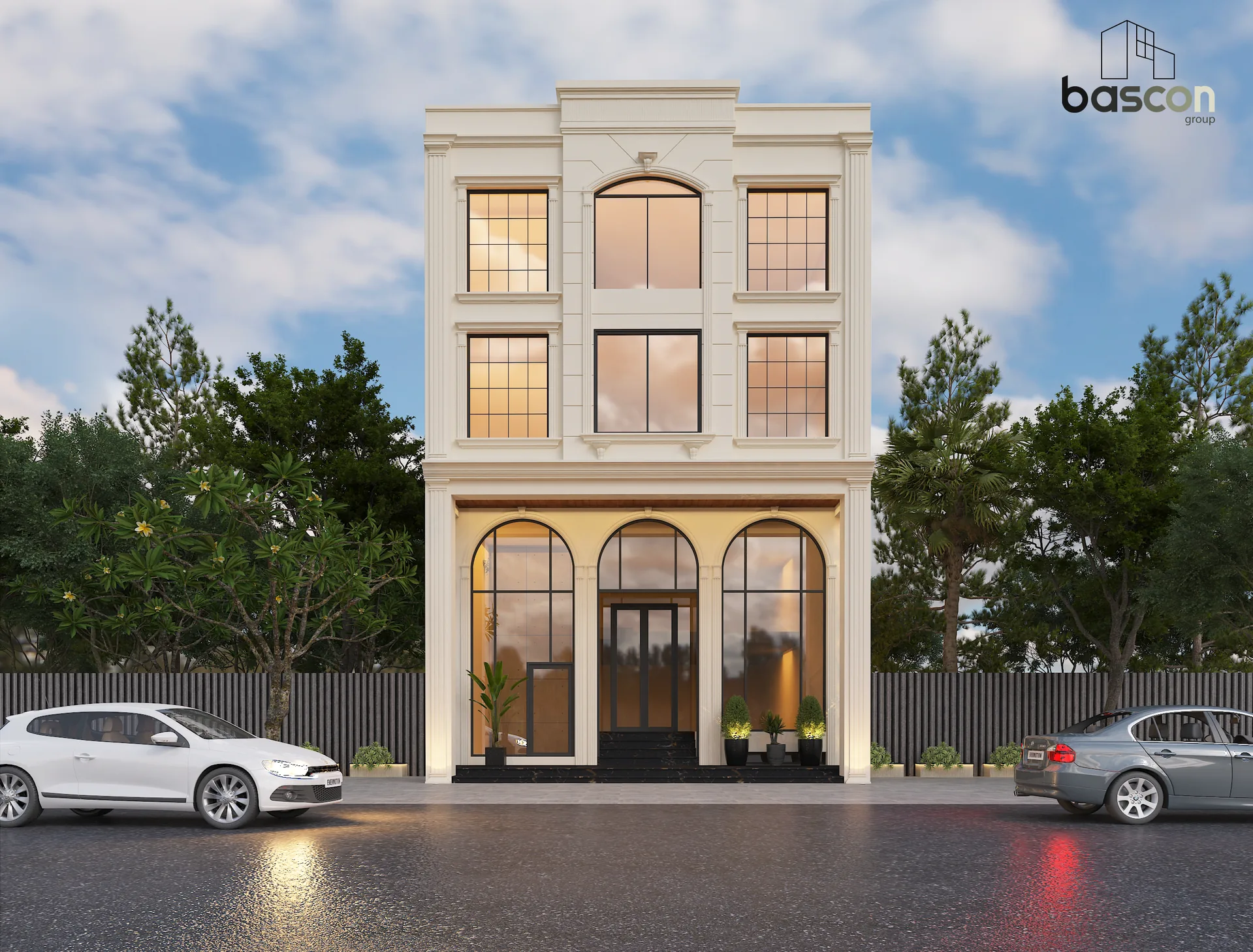 Classical commercial plaza by Bascon Group