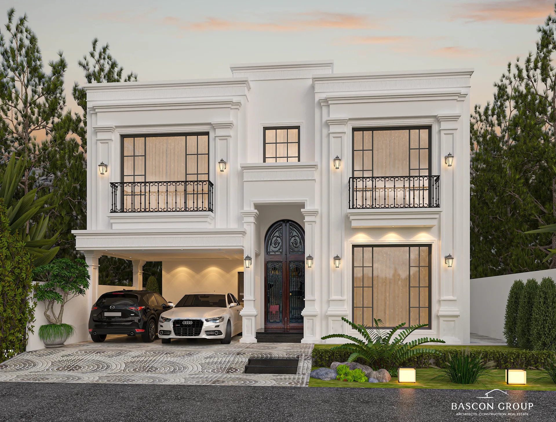 Classic white Bascon residence