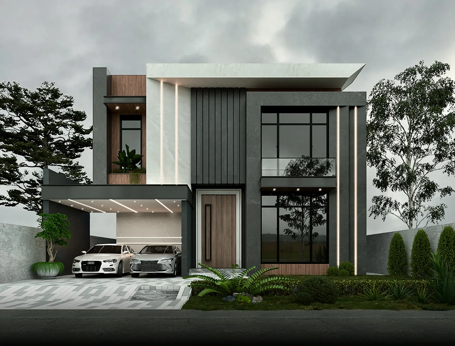 Linear modern residence by Bascon Group