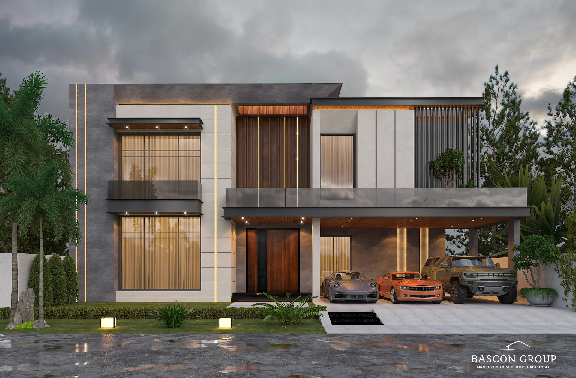 Wide contemporary residence by Bascon Group