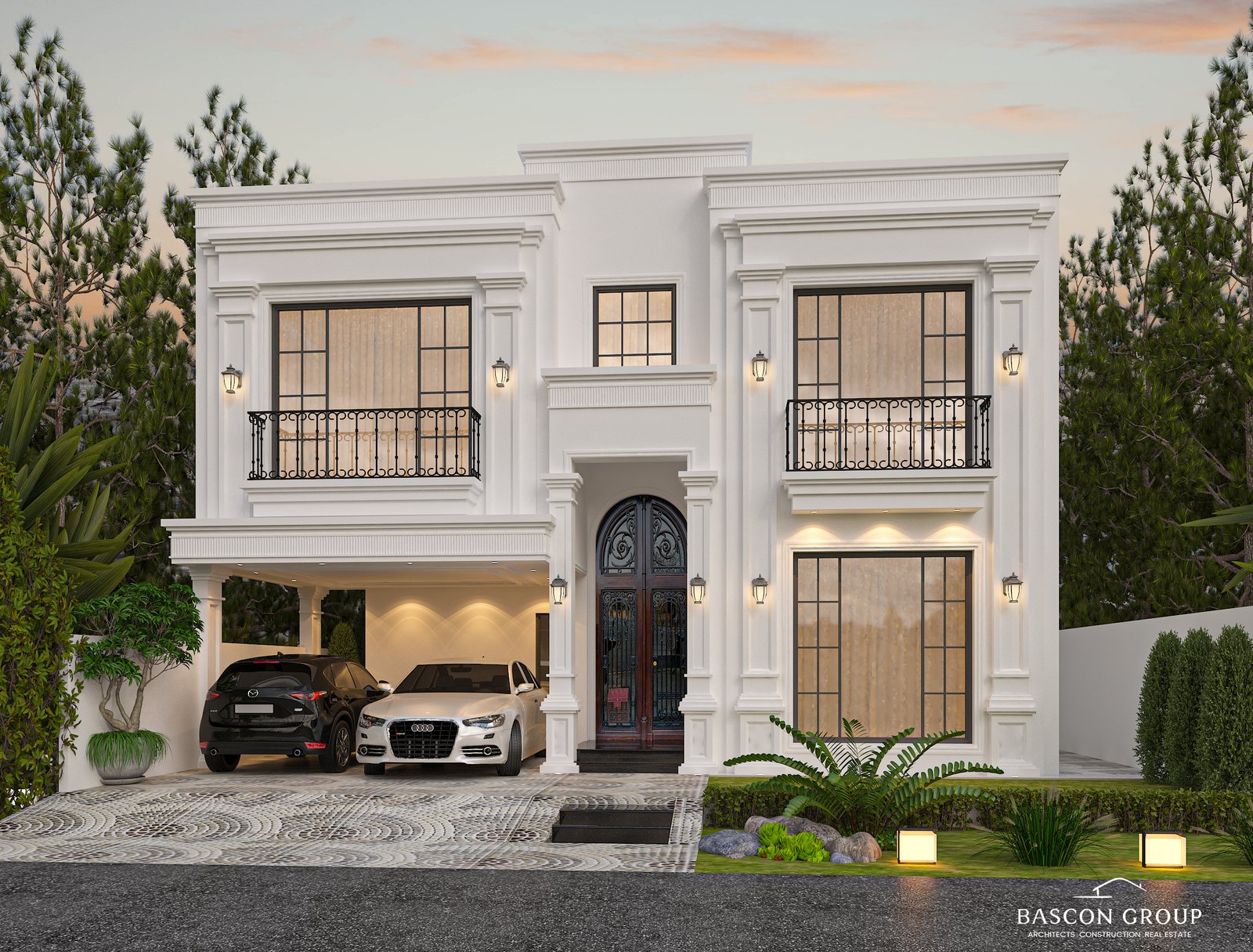 Classic white Bascon residence