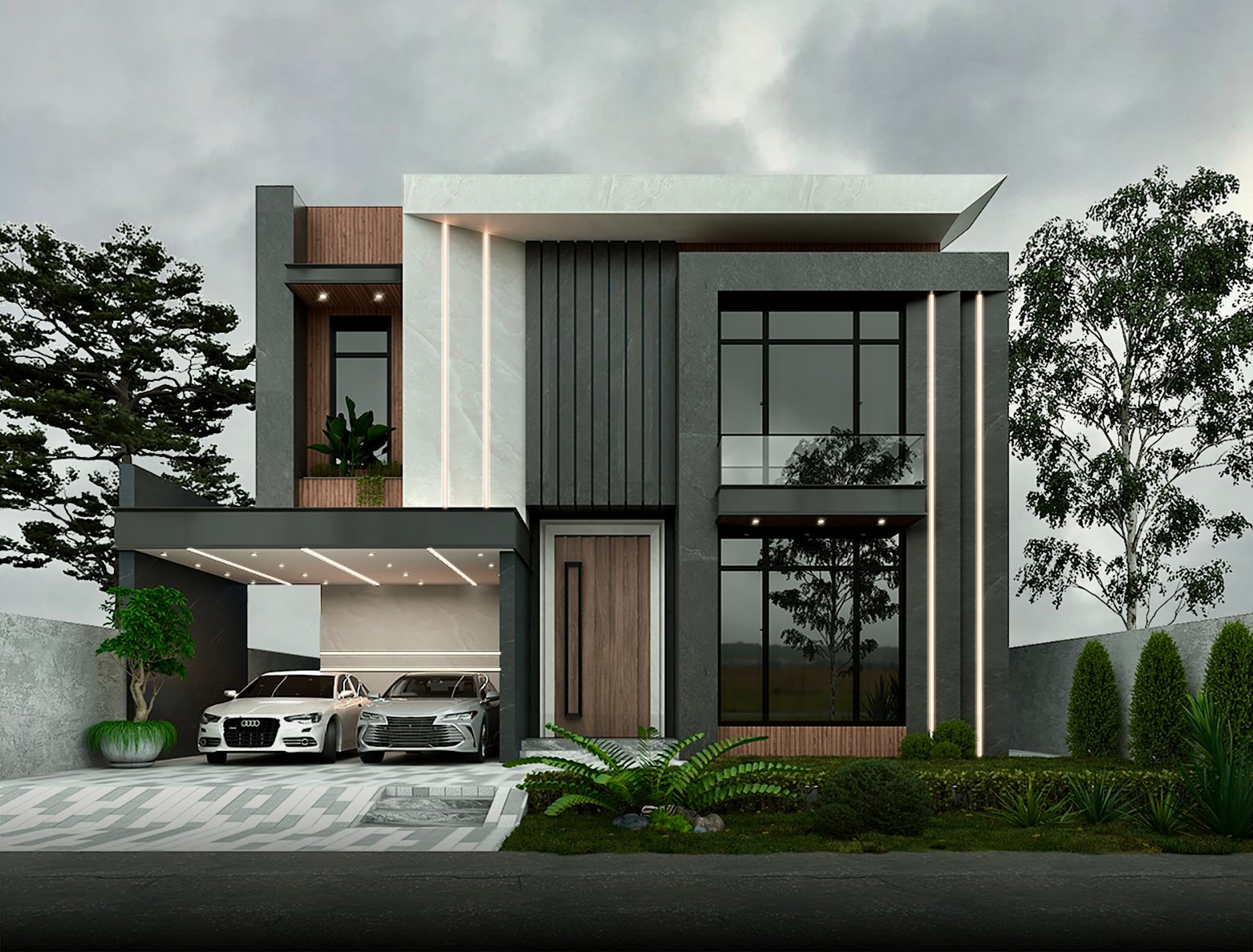Linear modern residence by Bascon Group