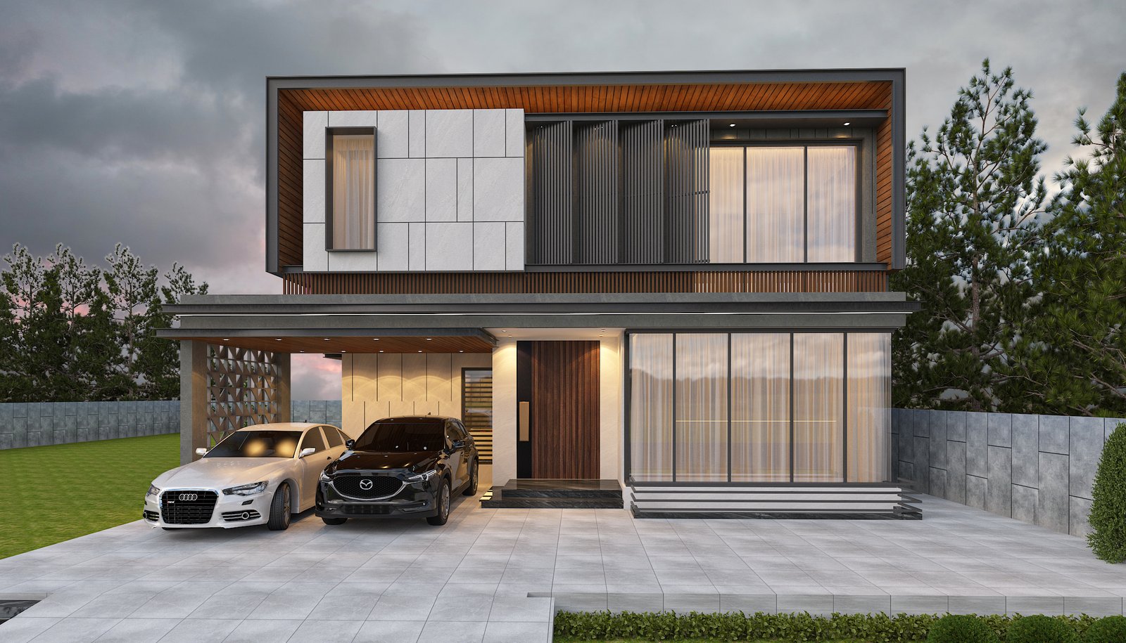 Framed modern residence by Bascon Group