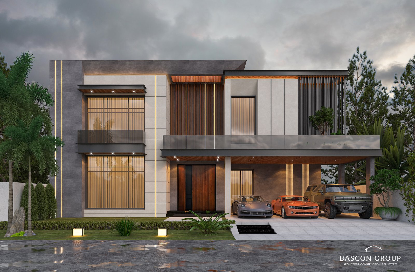 Wide contemporary residence by Bascon Group